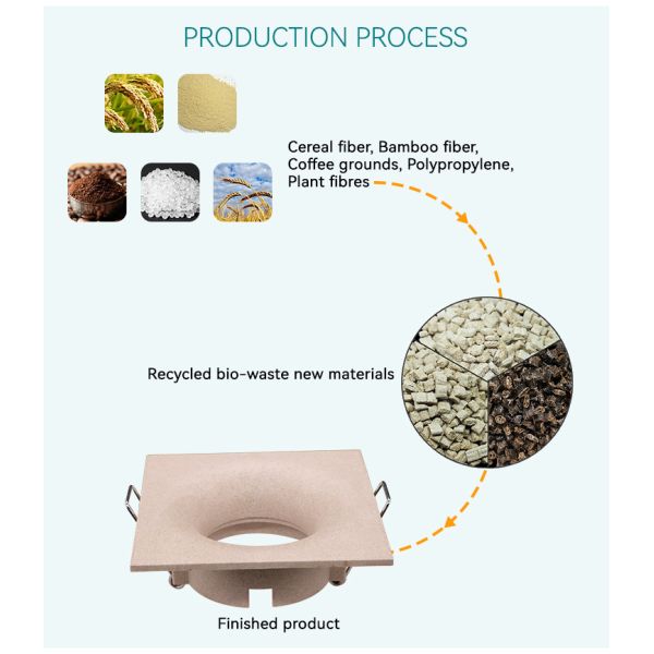 Modern Down Light Housing Square Anti Glare LED Recessed Light Housing