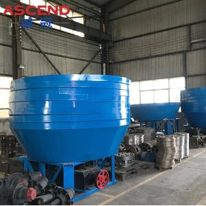 Water Wet Pan Mills 1200 1100 Models Output Size 80-150 Meshes For Gold Ore Rock