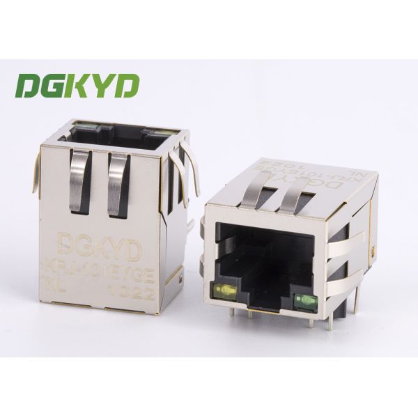 Buy Integrated Magnetic Cat 5e RJ45 Ethernet Connector With Transformer RJ45 PCB Socket at wholesale prices