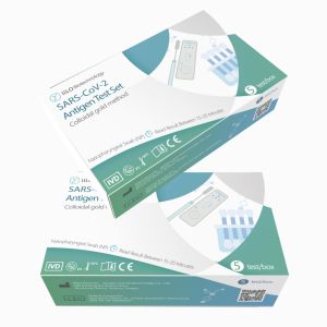 99% Accuracy Plastic SARS-CoV-2 Antigen Test Set Kit Nasopharyngeal Swab 5 piece