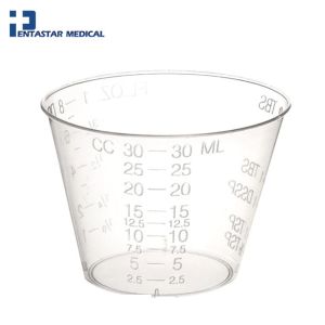 Medical Disposable Plastic Measuring Medicine Cups with Clearly Scale
