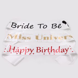 Quality Smooth Surface Custom Award Ribbons Hot Stamping Printing 10 * 180CM for sale