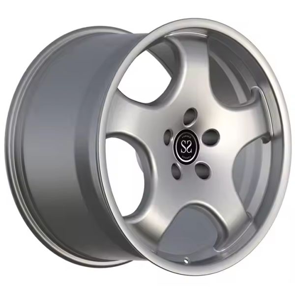 Staggered Front 8.5Jx19 ET50 Rear 11.5Jx19 ET76 Wheels For Porsche 991 Gloss Silver Forged 1-PC Rims