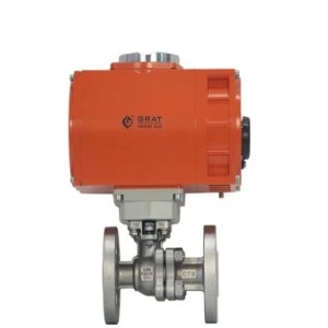 SS Explosion Proof Electric Actuator DN50 Flanged Floating Ball Valve Actuator