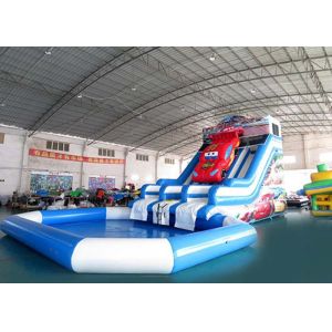 Huge Inflatable Water Parks With Swimming Pool / Kids Water Slide