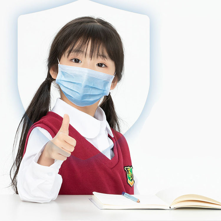 Quality Soft Comfortable Children'S Disposable 3 PLY Face Masks Breathable No Irritation for sale