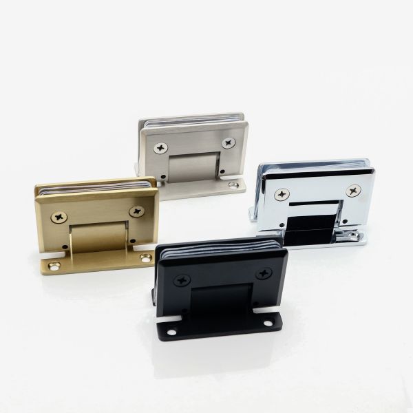 180 Degree Glass Hinge Durable Stainless Steel and Zinc Alloy for Bathroom Accessories