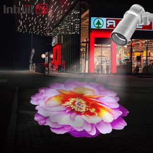 China LED 60W Outdoor Waterproof Logo Gobo Projector Rotating Logo Projection Led Gobo Projector on sale