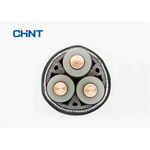 Category A B C LSZH Fire Resistant Cable , 6.35 / 11kV Power Cable Black Sheath