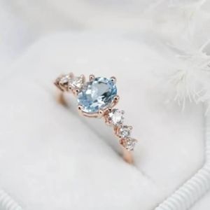 Pear Moonstone engagement Ring 18k gold Silver Ring Natural Gemstone Jewelry