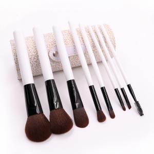 Soft Nature Hair 8pcs Facial Makeup Brushes Luxury Handle Silky Touch