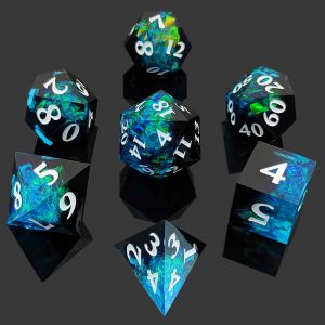 China Two -Color Custom DND RPG Dice Set D6 D20 7 Mold Polyhedron Set on sale
