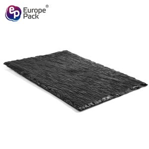 Europe Pack new arrival square black plastic slate serving tray