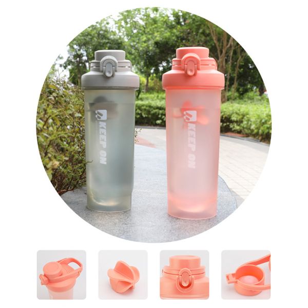 FED SGS 7*23.5cm Oat Drinkware Bottle 700ml Protein Shaker Cups For Protein Shakes