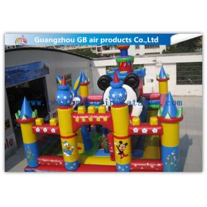 Durable Rabbit Childrens Large Inflatable Fun City Playground For Rental