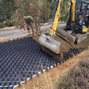 Honeycomb Stabilizer System HDPE Smooth 200mm Plastic Geocell Road Construction