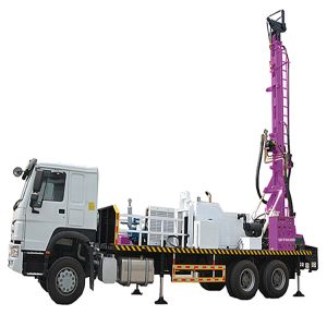 Hydraulic Rotary Borehole Water Drilling Rig Truck Mounted Water Well Drilling