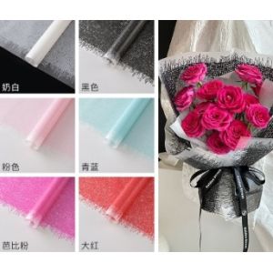 Waterproof Ni Guang Ke woven fabric pattern flower packaging paper