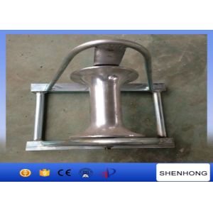 Straight Line Electrical Cable Roller Aluminum Wheel Galvanized φ140x160mm