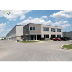 Prefabricated Steel Frame Construction , Customized Prefab Metal Structures