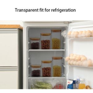 Lead Free 650ml Borosilicate Wide Mouth Food Jar