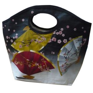 Customized Colorful Reusable PP Woven Shopping Bag For Ladies / Girls With Full