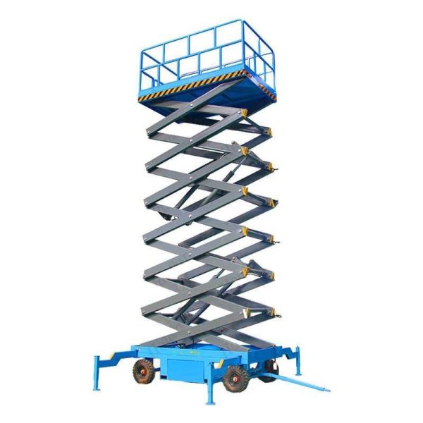 Buy 6m-18m Electric Lifting Platform Fixed Scissor Lifter With Outrigger For Loading Unloading at wholesale prices