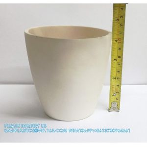 Alumina Al2o3 Ceramic Crucible High Alumina Material Glass Melting Crucible For