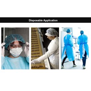 Non-woven Blue/White Net Protector Reusable Beard Nets for Men Food Service