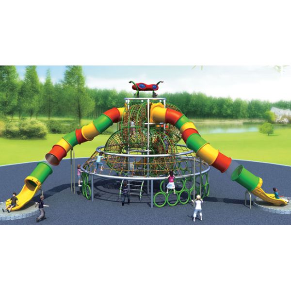 Playful Attractive Garden Climbing Frame Kids Indoor Climbing Equipment For Outdoor Public Park Garden