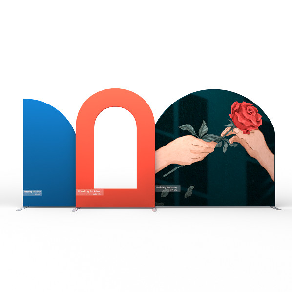 Buy Innovative Wedding Party Backdrop Printing Background Decoration For Wedding Reception at wholesale prices