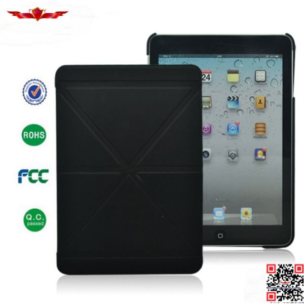 New Hot Selling High Quality Tri-Fold PU Protector Cover Cases For Ipad Mini