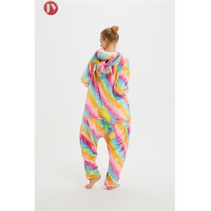 Plus Size Kigurumi Unicorn Onesie ,Thermal Light Weight Girls Rainbow Onesie