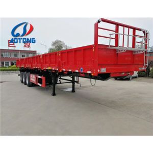 3 Axles 40t Bulk Cargo Semi Trailer with Side Wall As Per Client's Specification