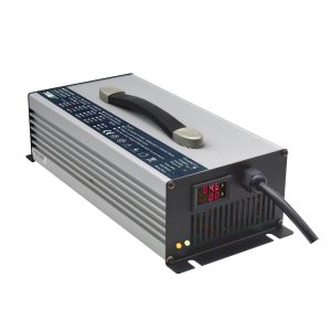 Silver 24V Li Ion Charger 65A Intelligent Lithium Battery Charger