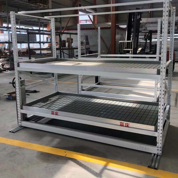 Buy Double Layers Seedbed Ebb And Flow Greenhouse Rolling Bench Grow Tables at wholesale prices