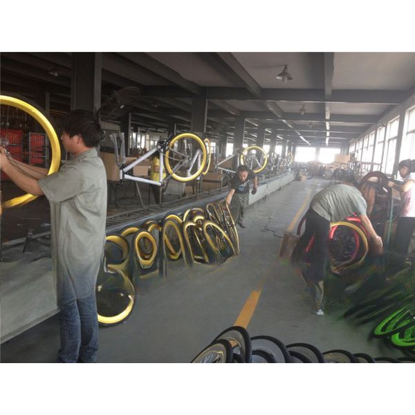 Customized 700C Fixed Gear Bike Wheel Set with Pantone Color and 32-40H Spoke Hole