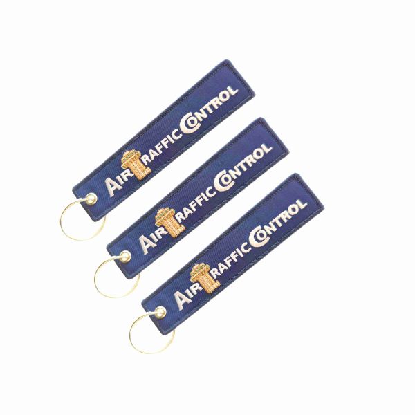 Custom Aviation Embroidered Keychains | 3D Design & OEKO-TEX® Fabric | Global DHL/EMS Delivery