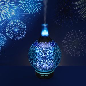 Popular 3D Glass Natural Essential Oil Diffuser Color Changing Super Decorative