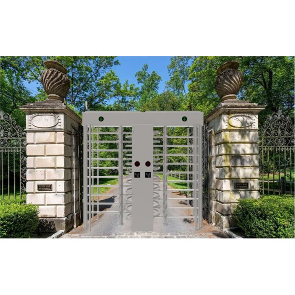 304 Stainless Steel Construction Site Full Height Turnstiles 40 Persons/Min