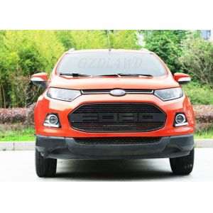 Ford Ecosport Auto Grill Mesh With Red / White Matte Logo Color