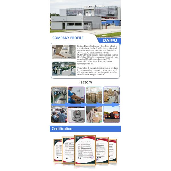 DAIPU PSC-12SK OEM ODM 4k Optic Optical Zoom 3G-SDI PTZ Camera for Conference Video