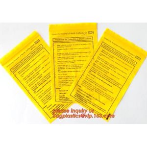 Biodegradable Biohazard Specimen Bag, Biohazard Specimen Transport Bag, Medical