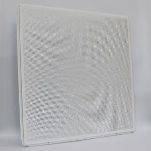 Quality 0.7mm Thickness Metal Ceiling Panels Standard Hollow / CNC Perforated Pattern for sale
