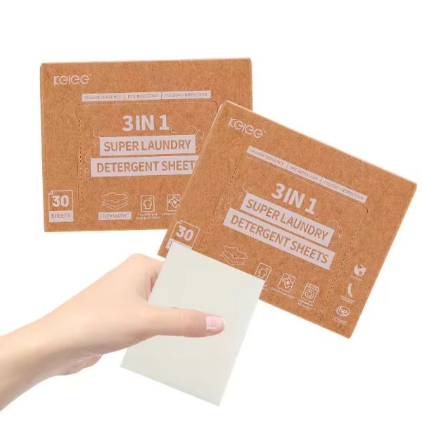 Buy Eco-Friendly Biodegradable Laundry Detergent Strips Laundry Sheet  at wholesale prices