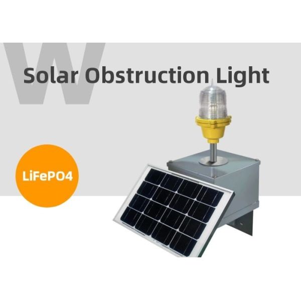 Buy Polycarbonate Low Intensity Solar Aviation Light For Tower Crane at wholesale prices