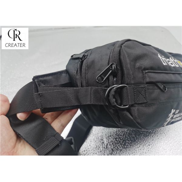 OEM Mens Sport Waist Belt Bag , Waterproof Running Waist Bag With Adjustable Webbing