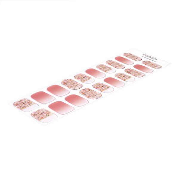 New design Semi-cured Gel Nail Sticker With Uv Lamp Gel Nail Wraps Gel Nail Stickers Semi Cured