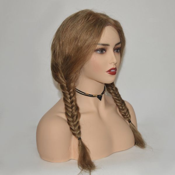 Wholesales European Realistic Wig Professional Training Half Body Makeup Face Female Mannequin Head with Shoulder