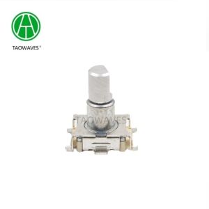 11mm 30000cycles Metal Shaft Incremental Rotary Encoder With Push Switch